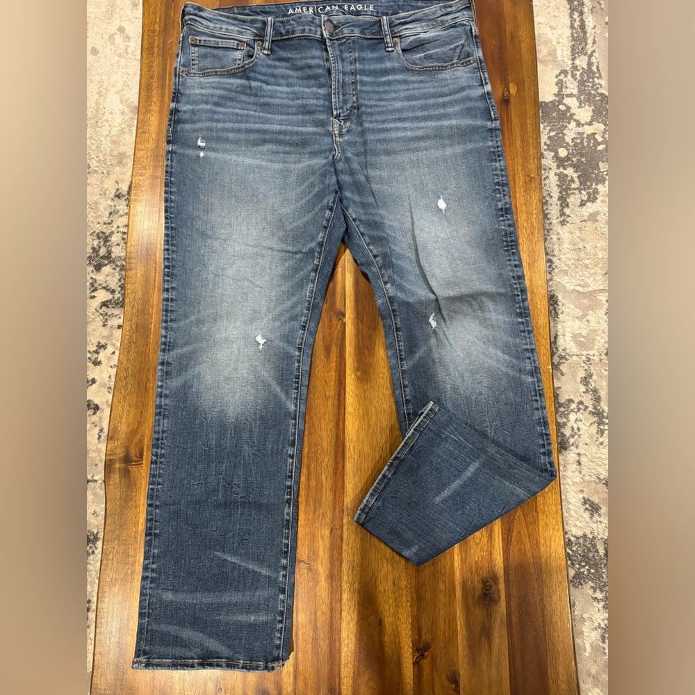 American Eagle Outfitters Relaxed Fit Jeans - Dark Blue 38x32